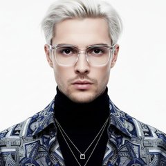 Rectangular Transparent TR90 Glasses #BS0406-0111