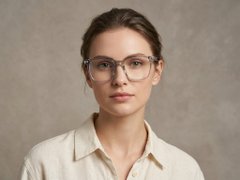 BS0406-0113_Grey_Rectangular_TR90_Glasses-tryon_female