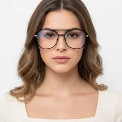 BS0406-0116_Black_Aviator_TR90_Glasses_model