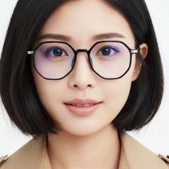 Geometric Black TR90 Glasses #BS0406-0119