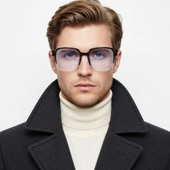 Rectangular Black TR90 Glasses #BS0406-0123