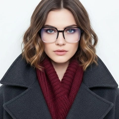 Rectangular Black TR90 Glasses #BS0406-0123