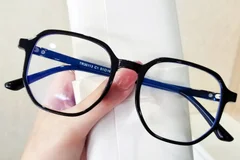 BS0406-0125_Black_Geometric_TR90_Glasses_front