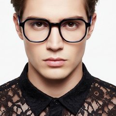BS0406-0125_Black_Geometric_TR90_Glasses_model