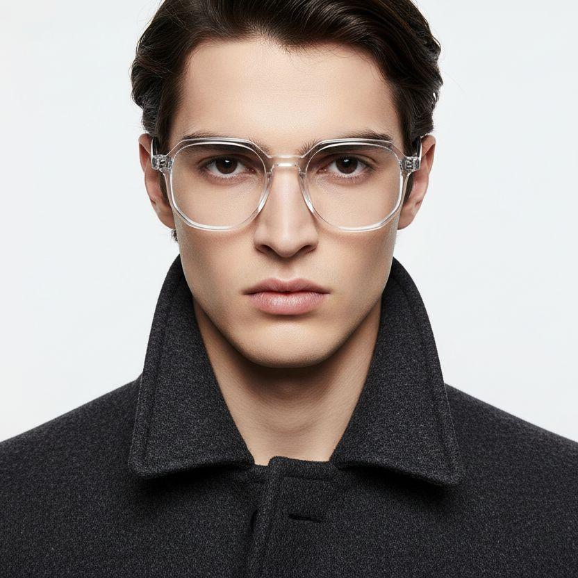 BS0406-0127_Transparent_Geometric_TR90_Glasses_model