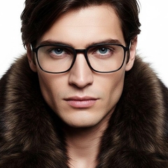 Rectangular Black TR90 Glasses #BS0406-0137