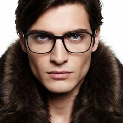 BS0406-0137_Black_Rectangular_TR90_Glasses_model