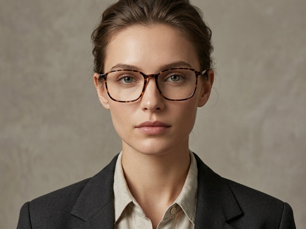 BS0406-0138_Tortoiseshell_Rectangular_TR90_Glasses-tryon_female