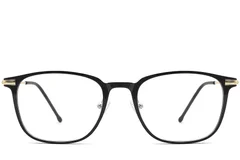 BS0406-0140_Golden_Rectangular_TR90_Glasses_front