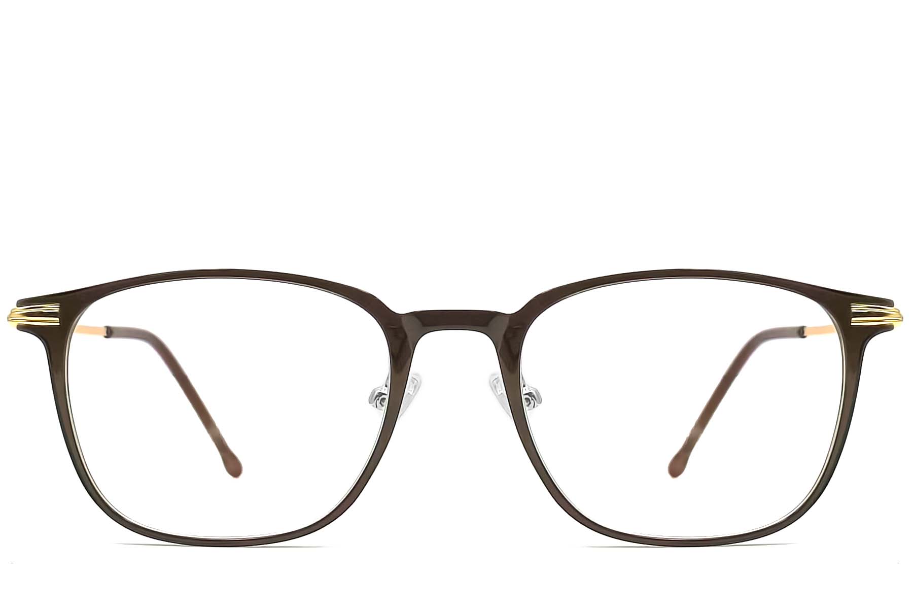 BS0406-0143_Brown_Rectangular_TR90_Glasses_front