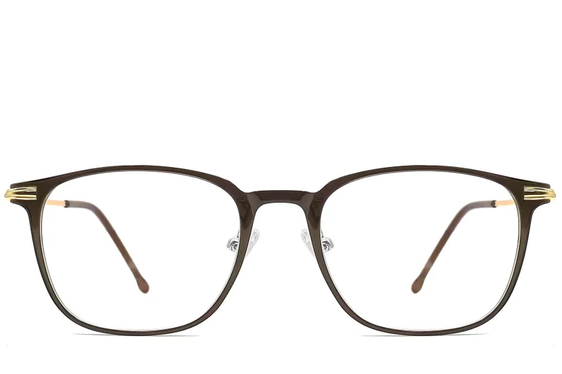 0143 Rectangular Brown TR90 Glasses #BS0406-0143 Optics - CH