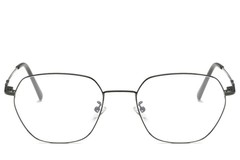 BS0406-0144_Black_Geometric_Metal_Glasses_front