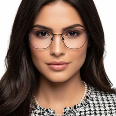 Geometric Black Metal Glasses #BS0406-0144