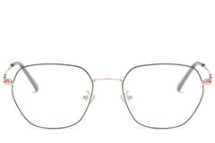 BS0406-0146_Golden_Geometric_Metal_Glasses_front