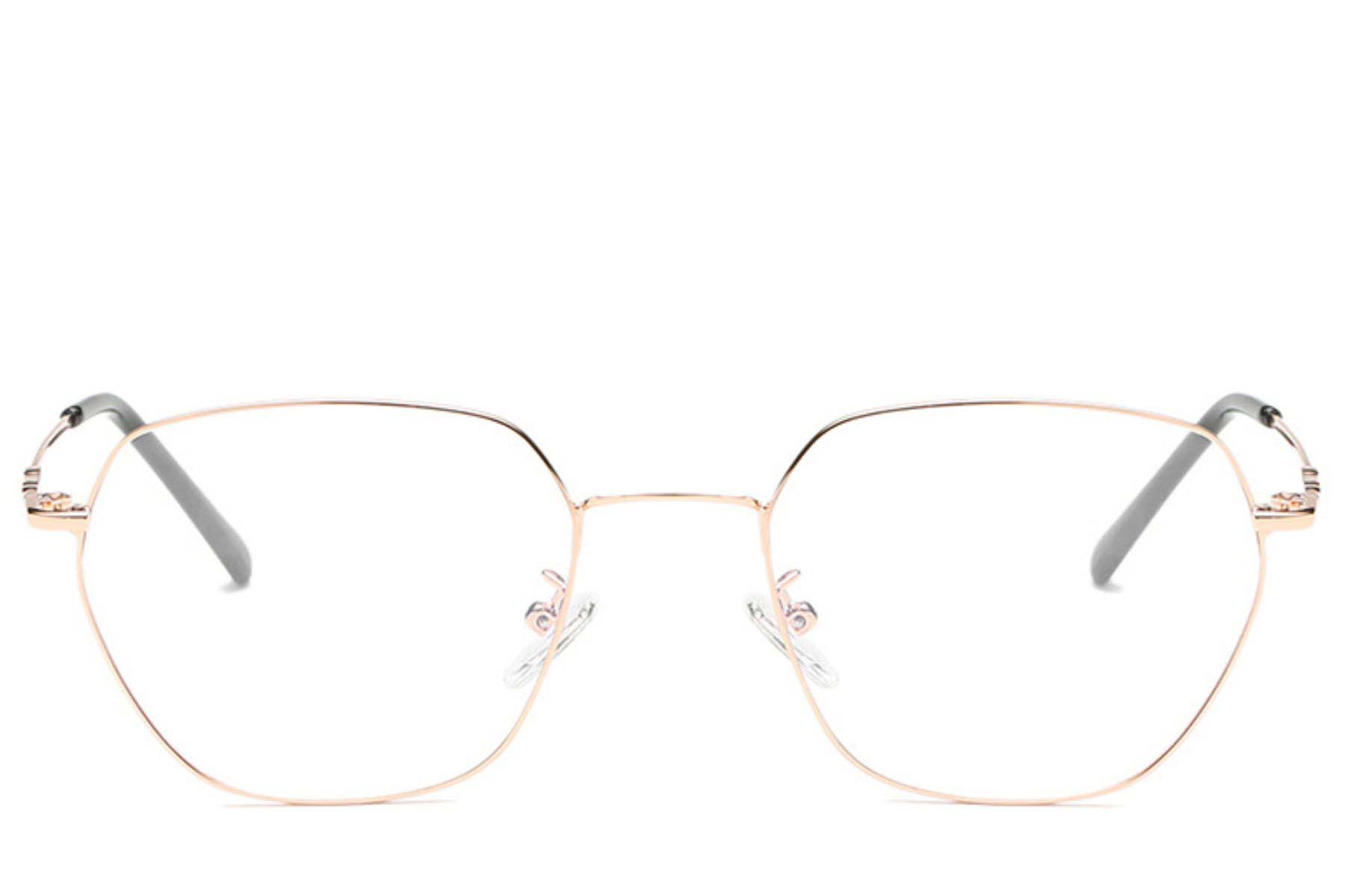 BS0406-0147_Pink_Geometric_Metal_Glasses_front