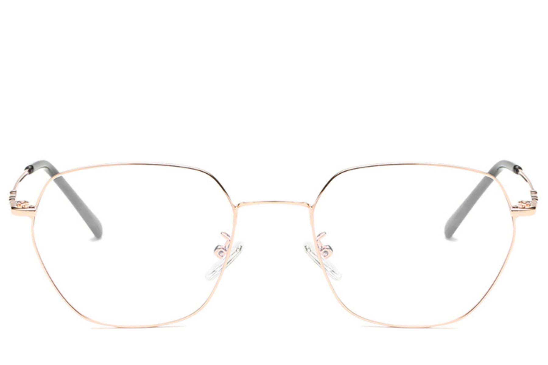 BS0406-0147_Pink_Geometric_Metal_Glasses_front