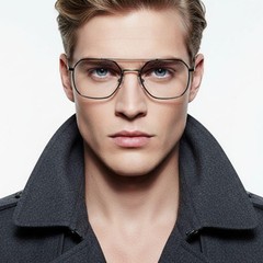 Lunettes aviateur en métal noir #BS0406-0149