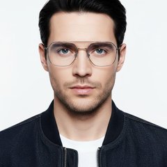BS0406-0150_Silver_Aviator_Metal_Glasses_model