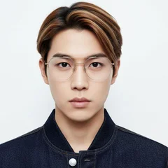Aviator Golden Metal Glasses #BS0406-0459