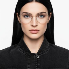 BS0406-0164_Pink_Oval_Metal_Glasses_model