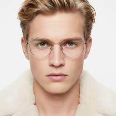 Oval Purple Metal Glasses #BS0406-0166