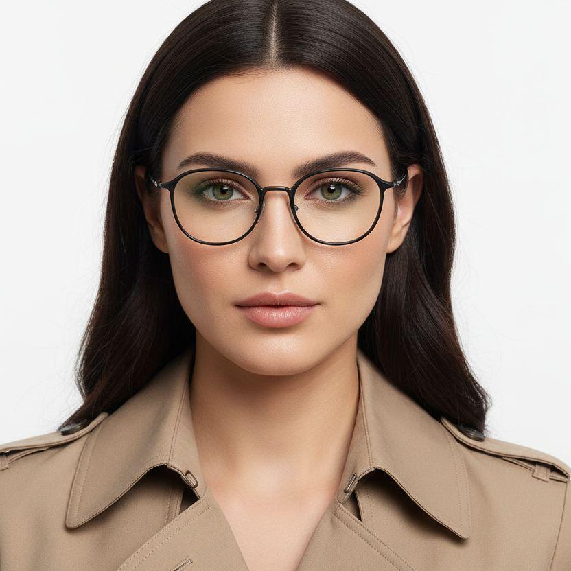 BS0406-0167_Black_Oval_Titanium_Glasses_model