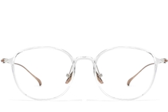 BS0406-0169_Transparent_Oval_Titanium_Glasses_front