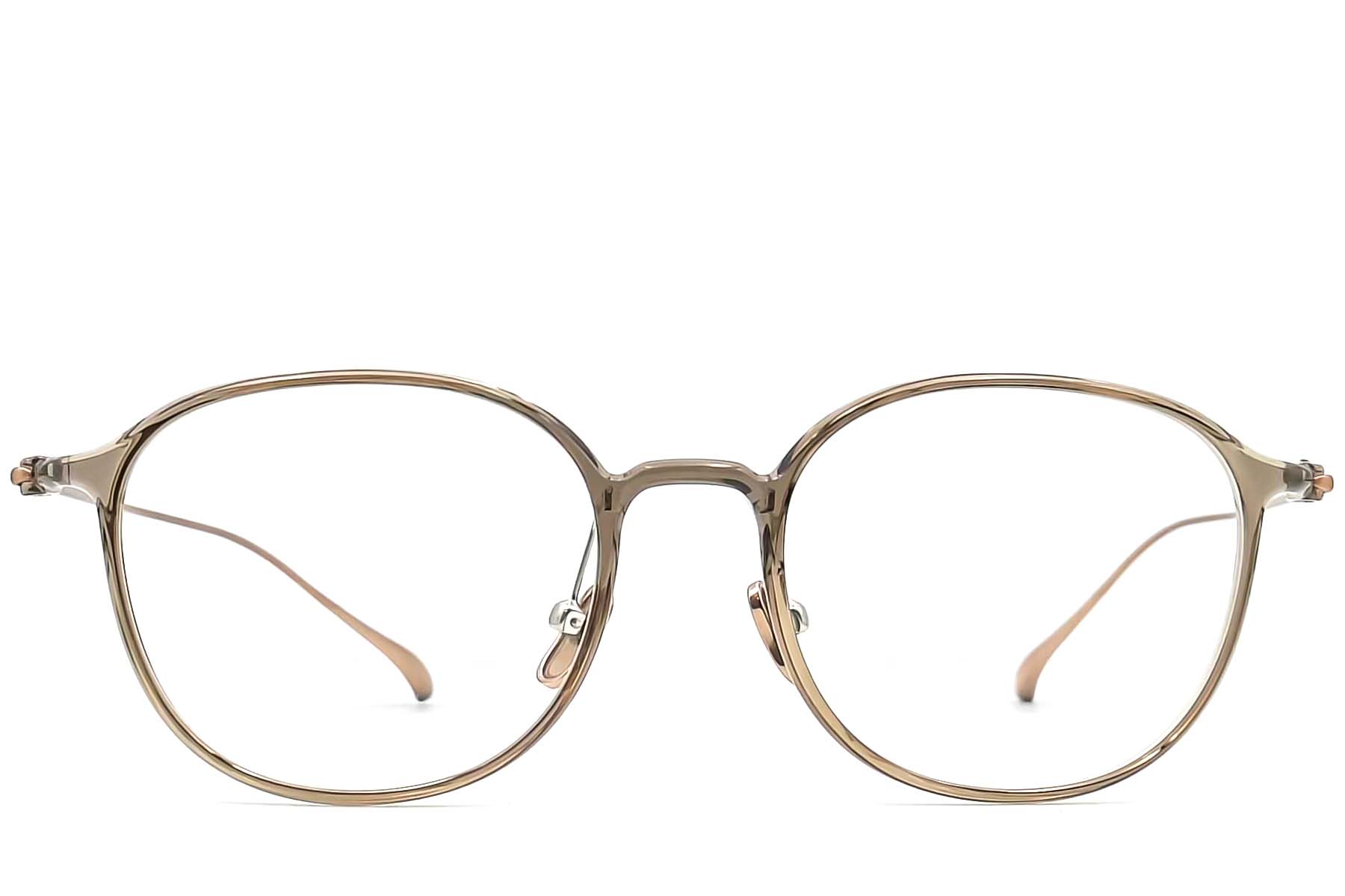 BS0406-0170_Green_Oval_Titanium_Glasses_front