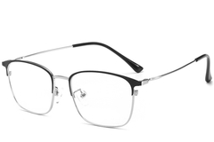 Rectangular Silver Metal Glasses #BS0406-0174