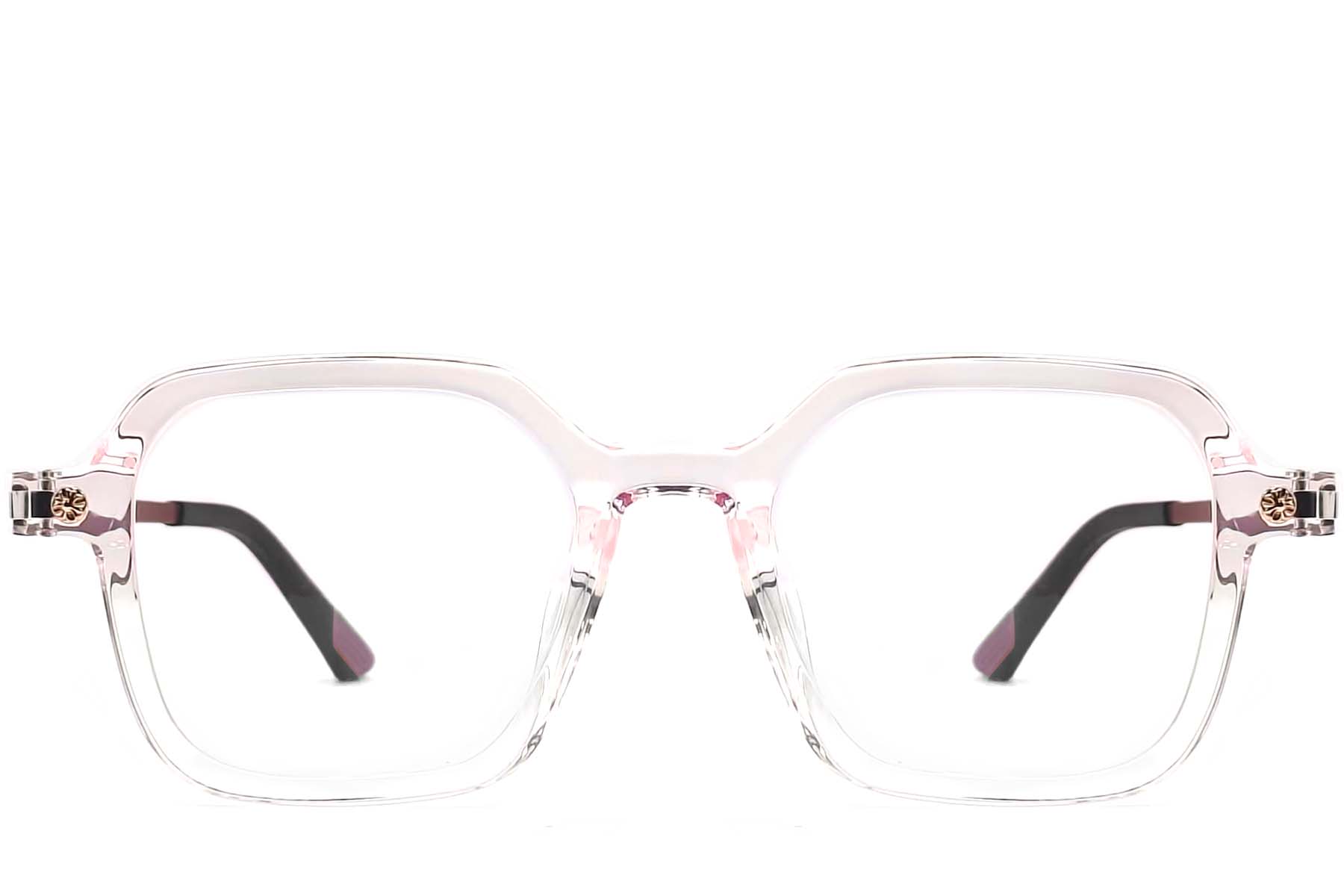 BS0406-0179_Pink_Rectangular_TR90_Glasses_front