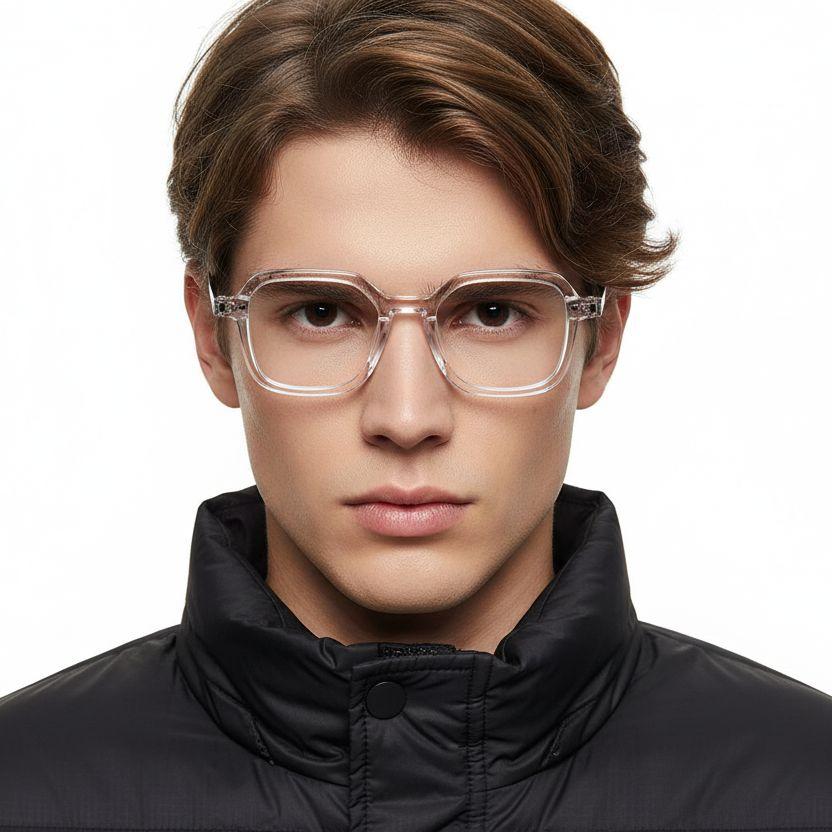 Rectangular Pink TR90 Glasses #BS0406-0179