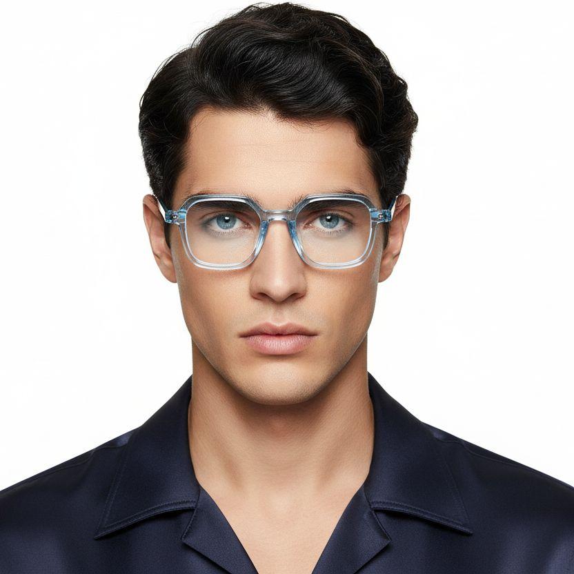 Rectangular Blue TR90 Glasses #BS0406-0180