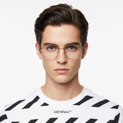 Rectangular Golden Metal Glasses #BS0406-0181