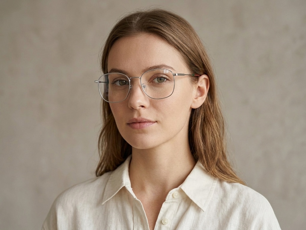 BS0406-0182_Silver_Rectangular_Metal_Glasses-tryon_female