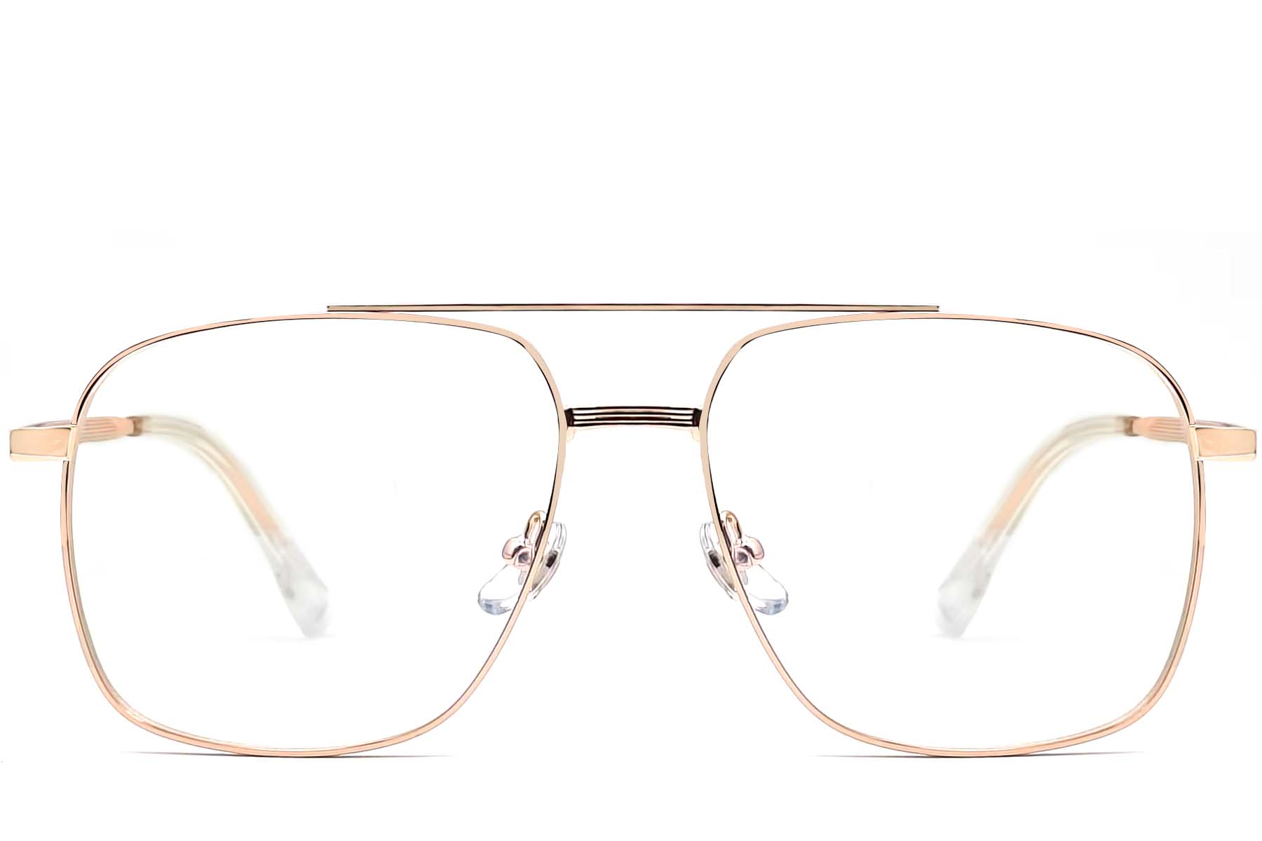 BS0406-0185_Pink_Aviator_Metal_Glasses_front