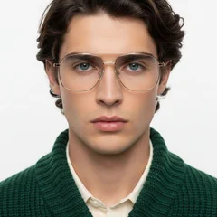 Aviator Pink Metal Glasses #BS0406-0185