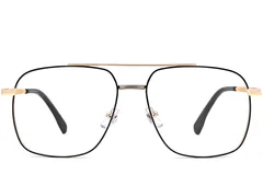 BS0406-0186_Golden_Aviator_Metal_Glasses_front