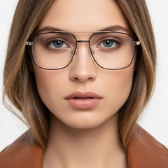 BS0406-0186_Golden_Aviator_Metal_Glasses_model