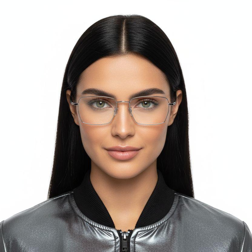 BS0406-0189_Silver_Rectangular_Titanium_Glasses_model