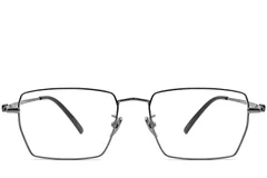 BS0406-0191_Grey_Rectangular_Titanium_Glasses_front