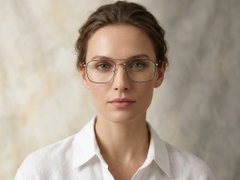 BS0406-0192_Silver_Aviator_Metal_Glasses-tryon_female