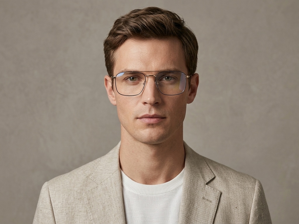 BS0406-0193_Golden_Aviator_Metal_Glasses-tryon_male
