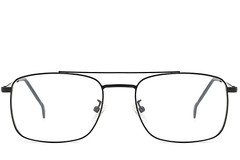 BS0406-0194_Black_Aviator_Metal_Glasses_front