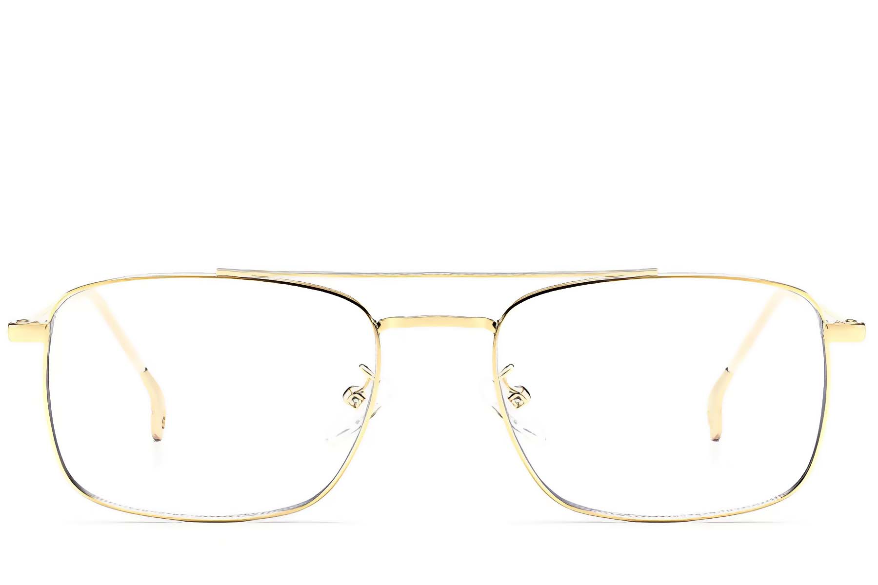 BS0406-0195_Golden_Aviator_Metal_Glasses_front