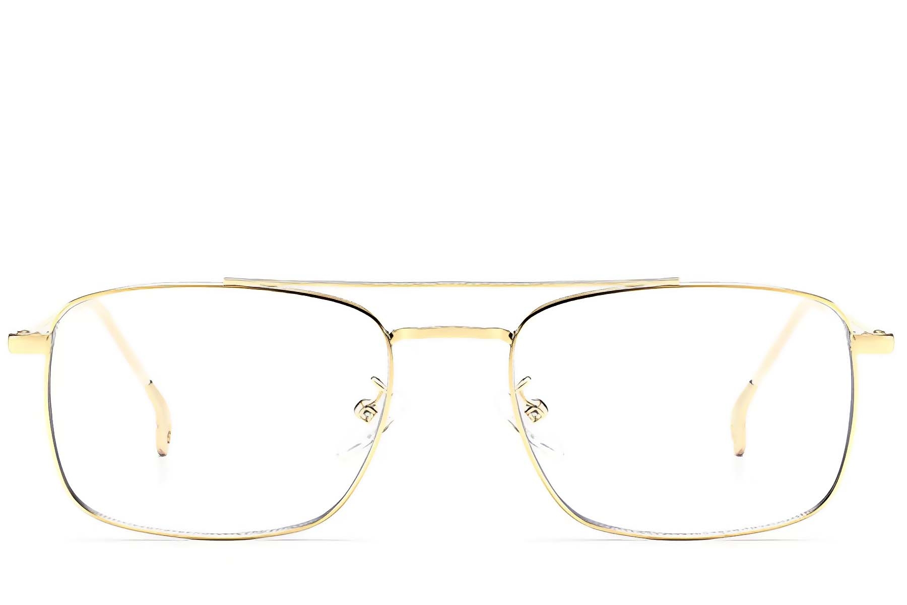 BS0406-0195_Golden_Aviator_Metal_Glasses_front