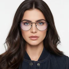 BS0406-0196_Black_Geometric_Metal_Glasses_model