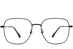 BS0406-0201_Black_Rectangular_Metal_Glasses_front