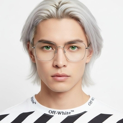 BS0406-0203_Silver_Rectangular_Metal_Glasses_model