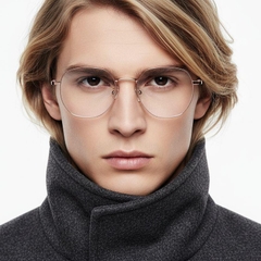 Geometric Pink Metal Glasses #BS0406-0208