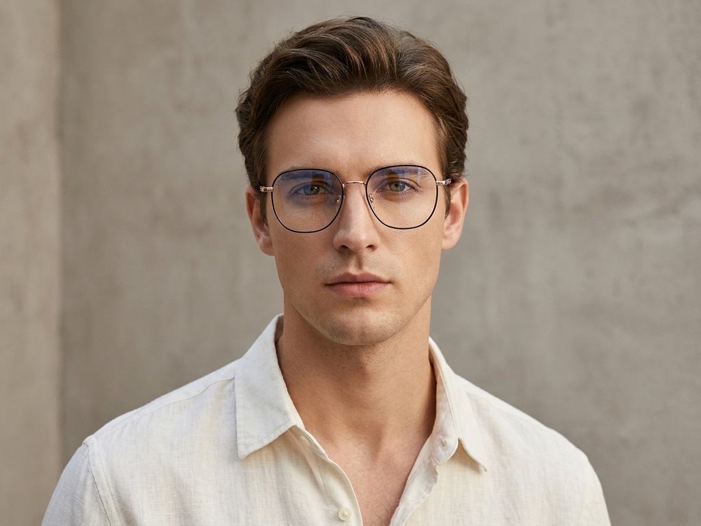 BS0406-0213_Silver_Oval_Metal_Glasses-tryon_male